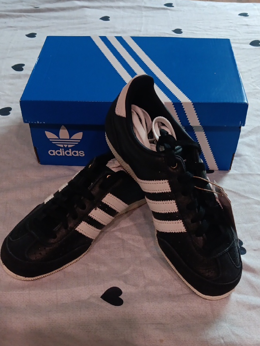 adidas Originals Japan Black and White Three-Stripes Sneakers